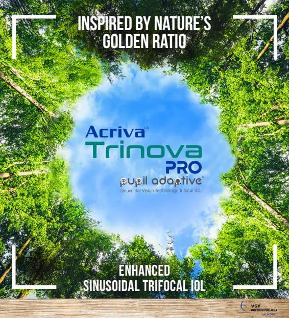 VSY Biotechnology Launches AcrivaUD Trinova Pro C Pupil Adaptive 